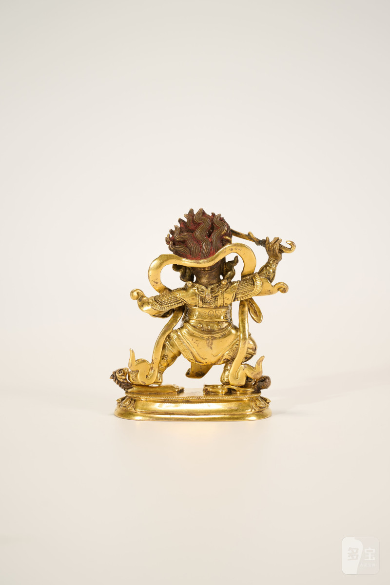 Lot925 明代 铜鎏金金刚玄母 - 图8